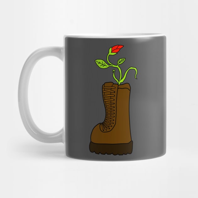 Doodle vektor boots flower by Tormentisomnia13